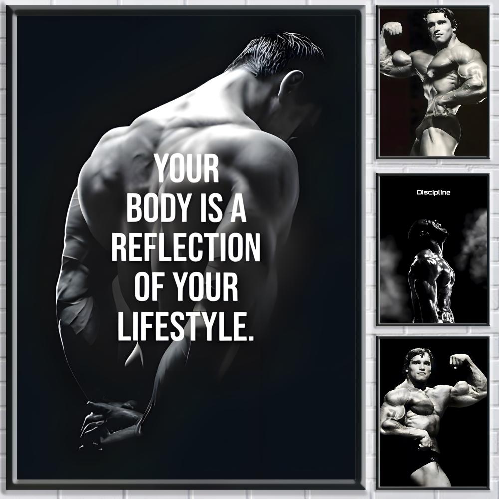 Sports Equipment Poster - Fitness Arnold Schwarzenegger Poster Bedroom Living