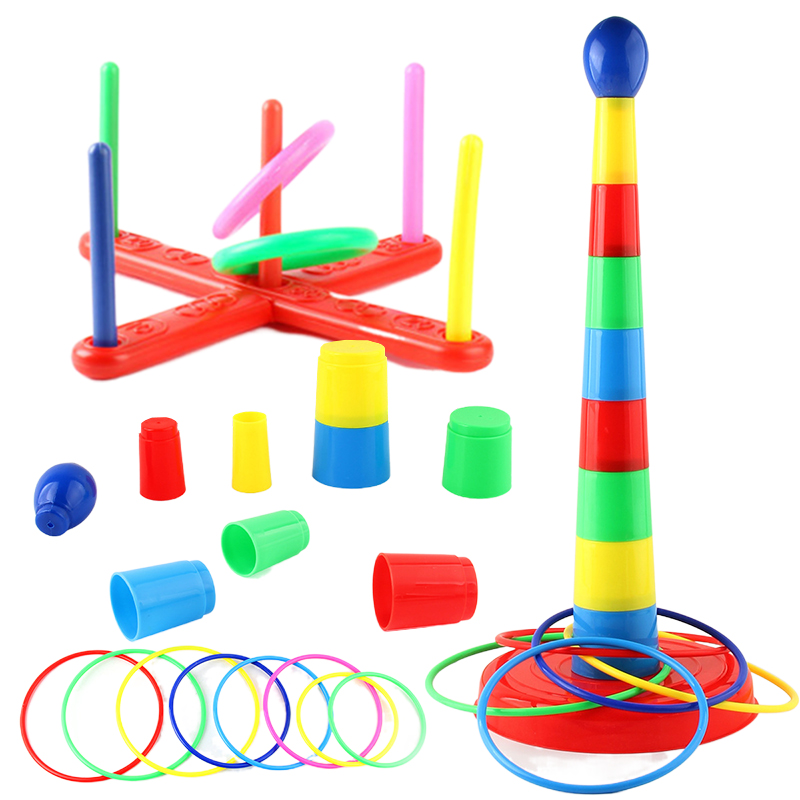 Sports Equipment For Kindergarten - Ferrule Stacking Toys Plastic Parent-child Interaction