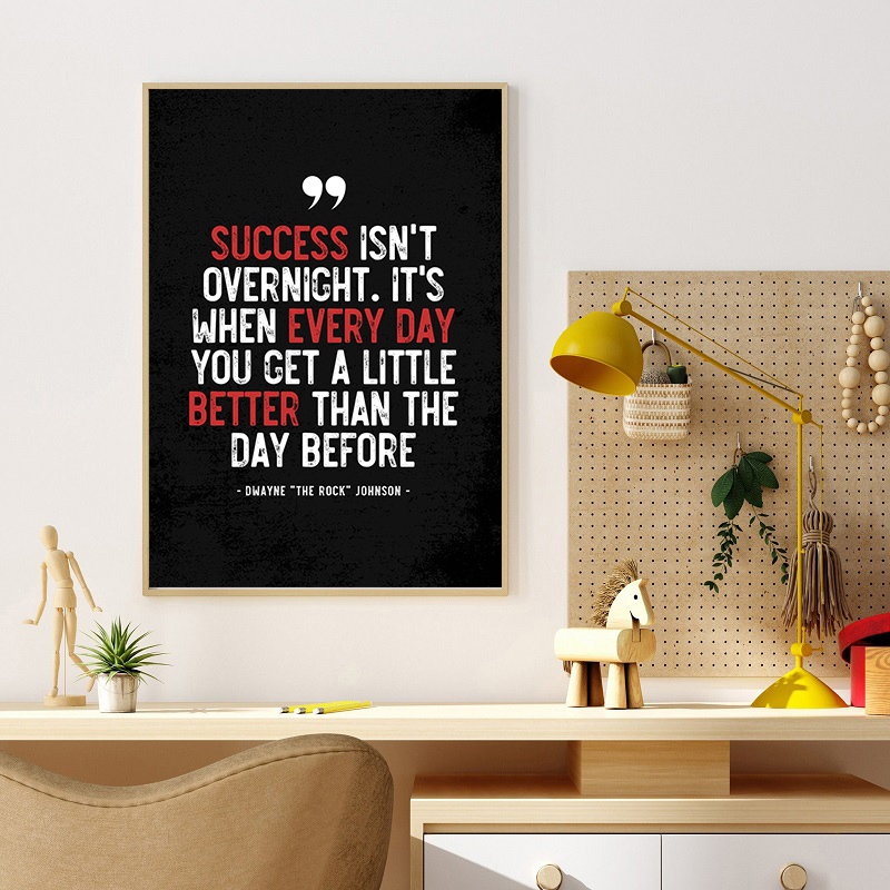 Motivational Quote Art Posters - Sports Equipment Poster ulasan dan harga