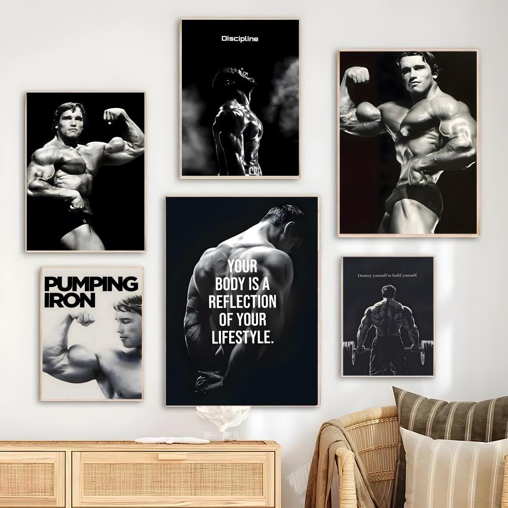 Fitness Arnold Schwarzenegger  - Sports Equipment Poster ulasan dan harga