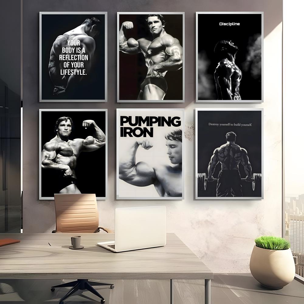 Fitness Arnold Schwarzenegger  - Sports Equipment Poster ulasan dan harga