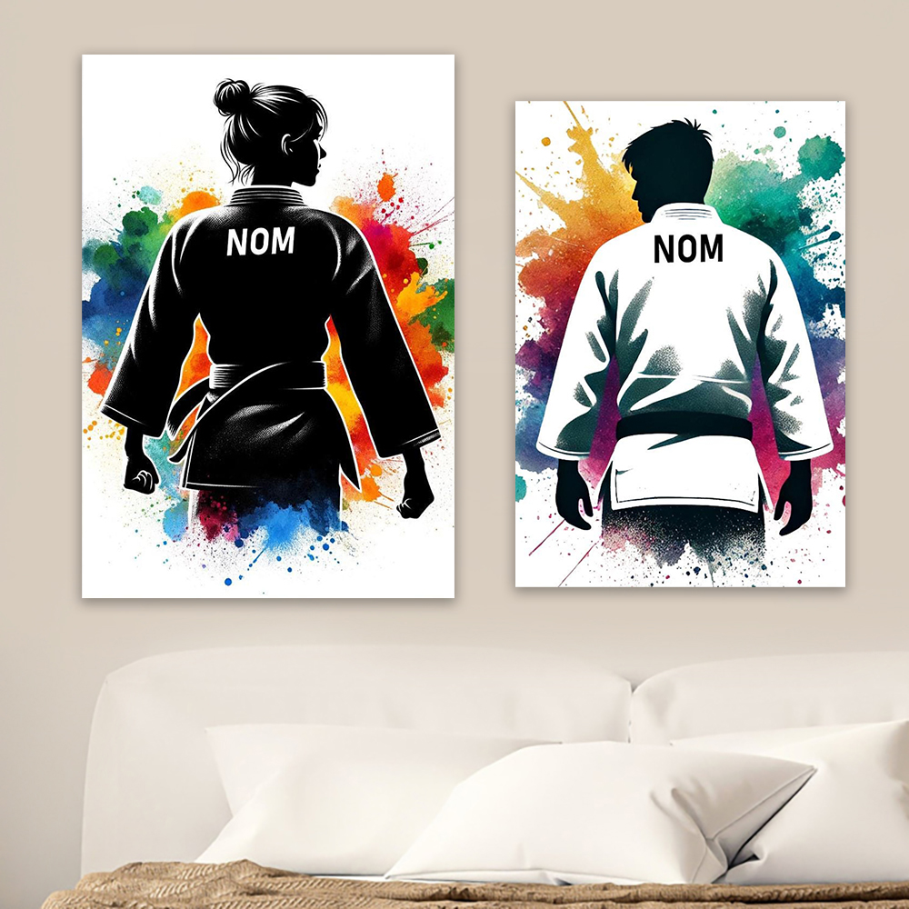 Colorful Personalized Man Judo - Sports Equipment Poster ulasan dan harga