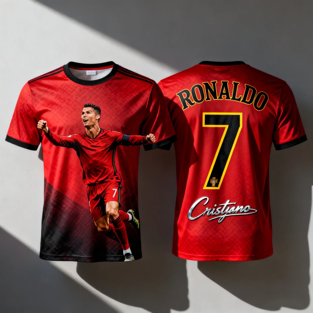 3D Printed Ronaldo Sports Men' - Sports Equipment For Kindergarten ulasan dan harga