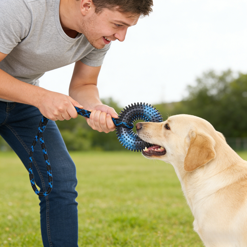 Interactive Tug Chew Toy: Knot - Spike Ball Game ulasan dan harga