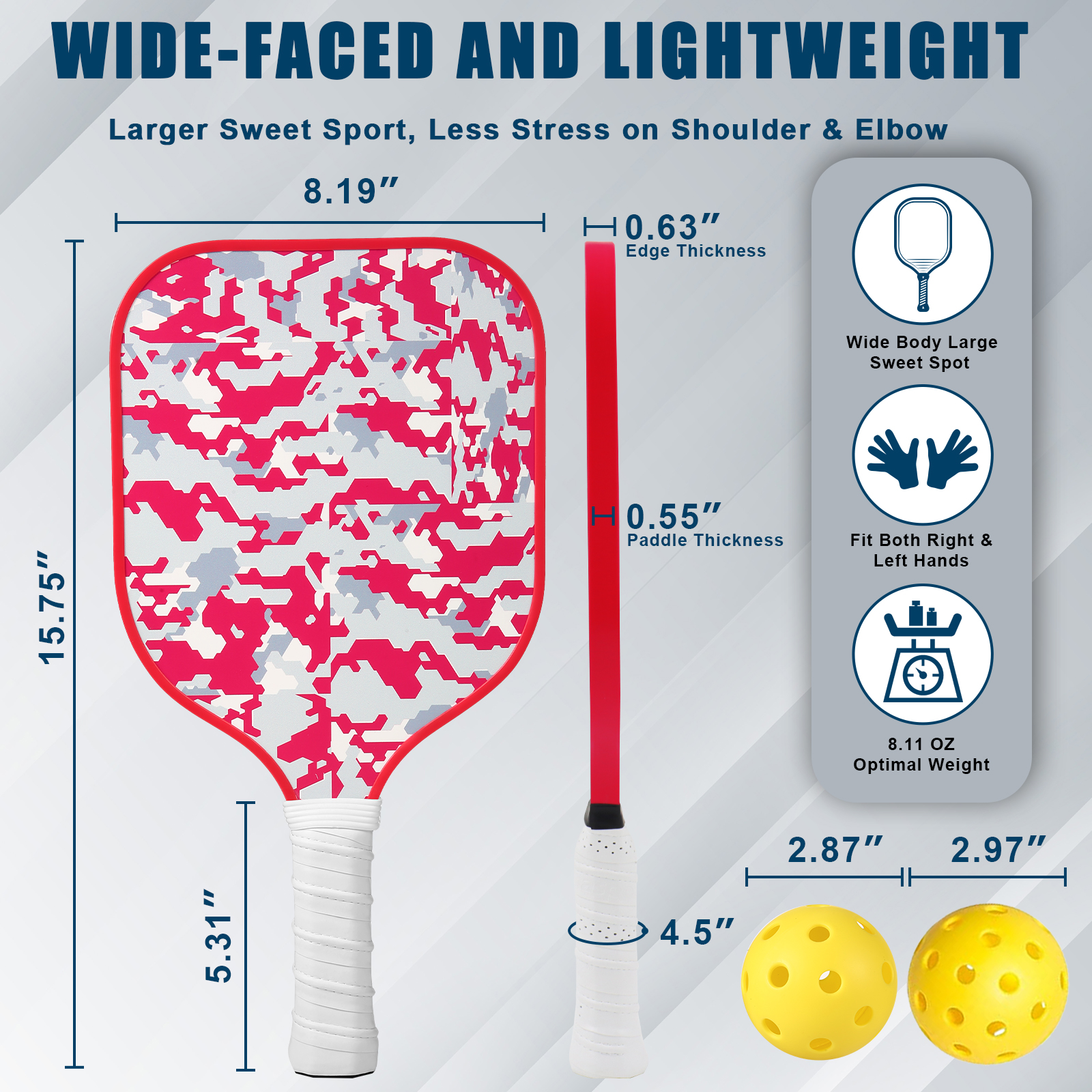 Fiberglass Pickleball Paddles  - Sports Equipment Bat ulasan dan harga