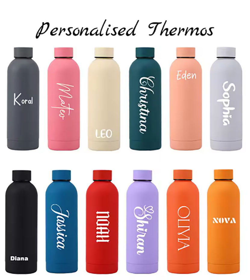 Custom Logo Name Thermos Large - Sports Equipment And Names ulasan dan harga