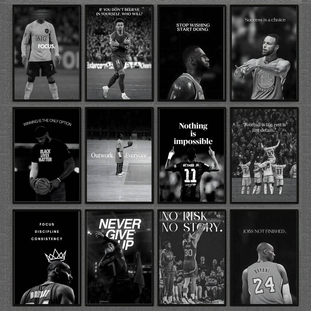 Athlete Inspirational Quotatio - Sports Equipment Poster ulasan dan harga