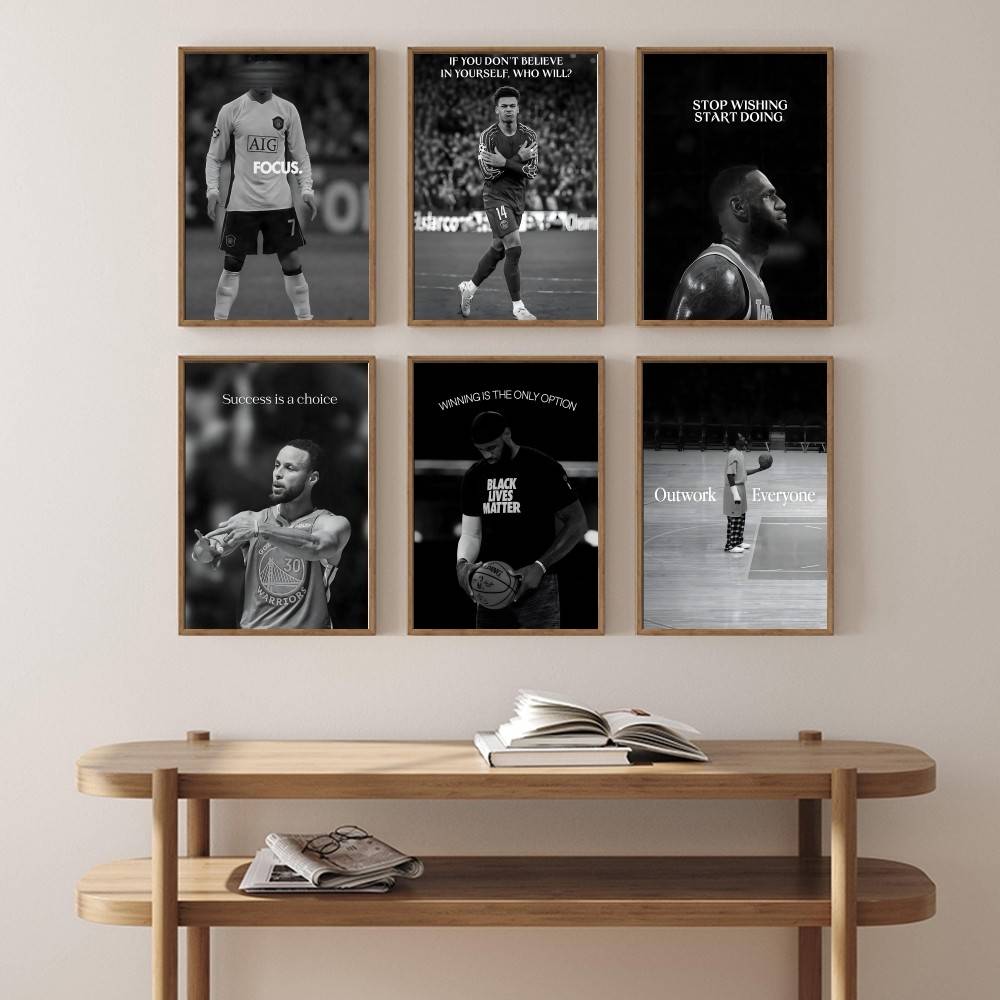 Athlete Inspirational Quotatio - Sports Equipment Poster ulasan dan harga