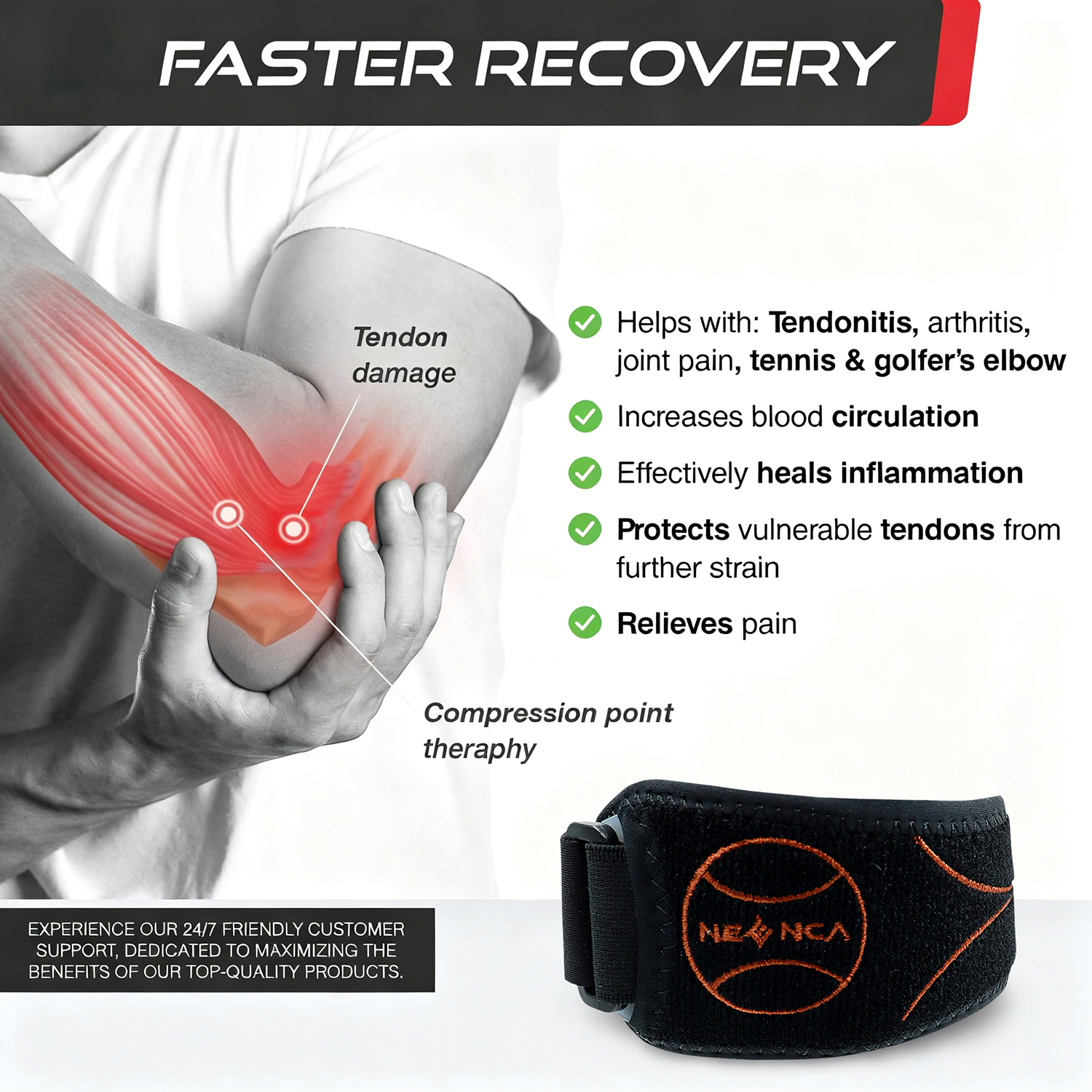 NEENCA Tennis Elbow Brace Adju - Tennis Elbow Brace ulasan dan harga