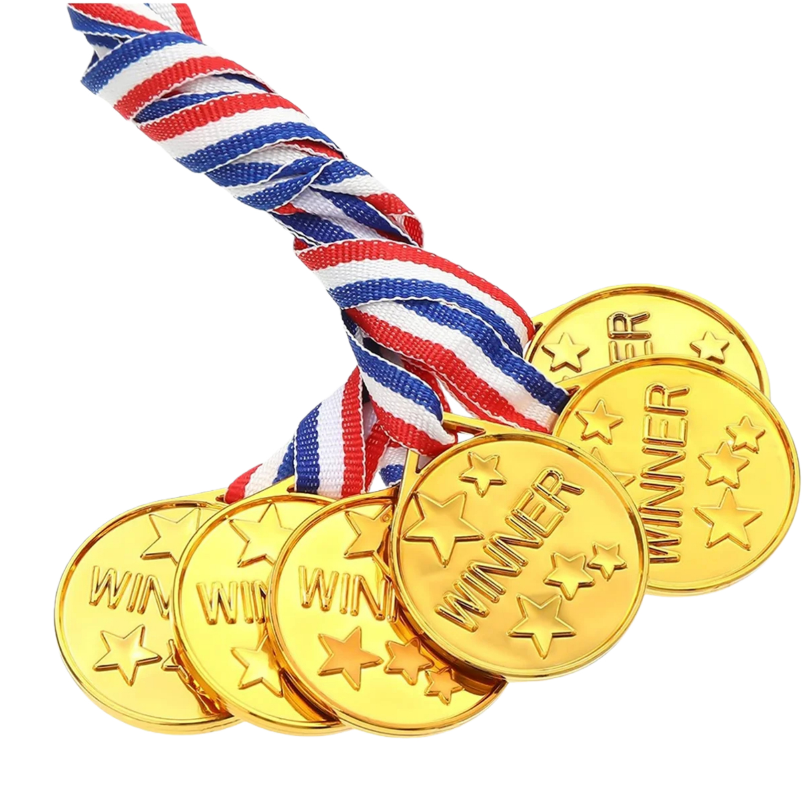 30Pcs Plastic Gold Winners Med - Sports Equipment For Kindergarten ulasan dan harga