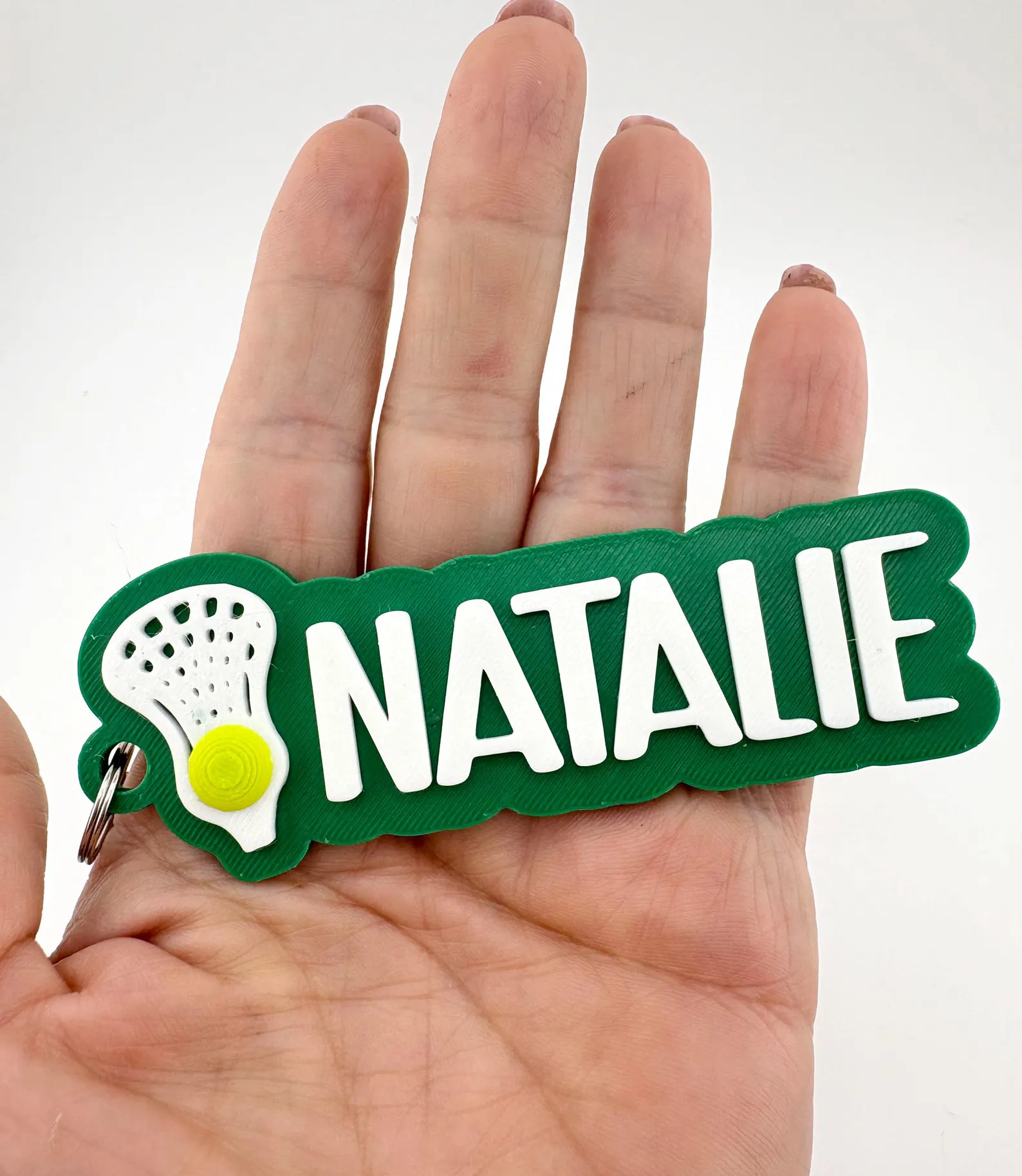Personalized  Name Tag Keychai - Sports Equipment And Names ulasan dan harga