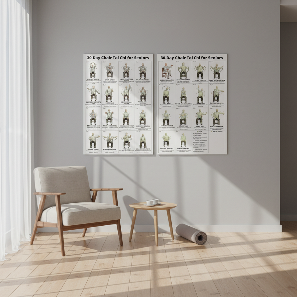 Tai Chi Exercise Plan Poster f - Sports Equipment Poster ulasan dan harga
