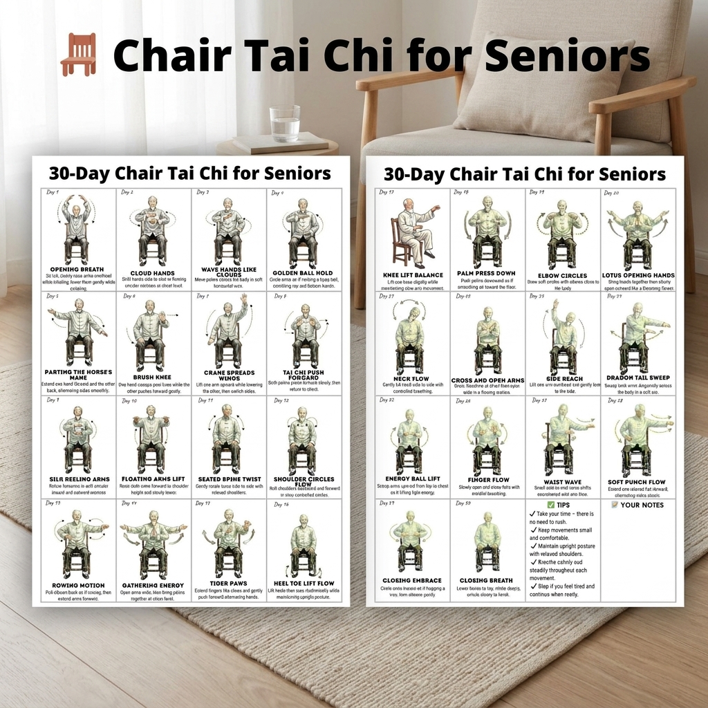 Tai Chi Exercise Plan Poster f - Sports Equipment Poster ulasan dan harga