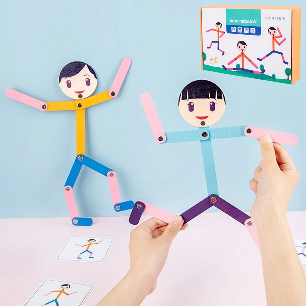 Sport Wooden Man Material DIY  - Sports Equipment For Kindergarten ulasan dan harga